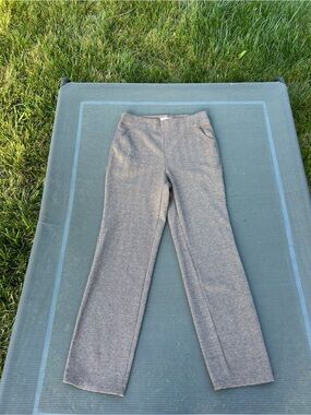 Max Studio women's pull-on knit herringbone pants size small casual office work